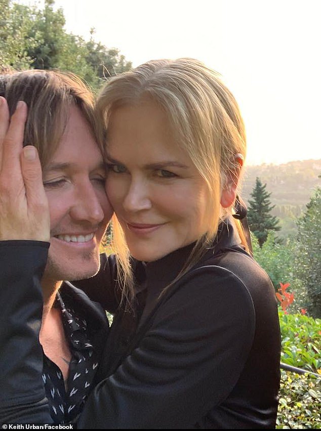 Actress Nicole Kidman and Keith Urban look as loved-up as ever in a tender  selfie | Daily Mail Online