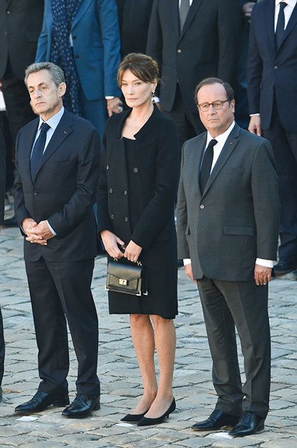 Николя Саркози, Карла Бруни и Франсуа Олланд