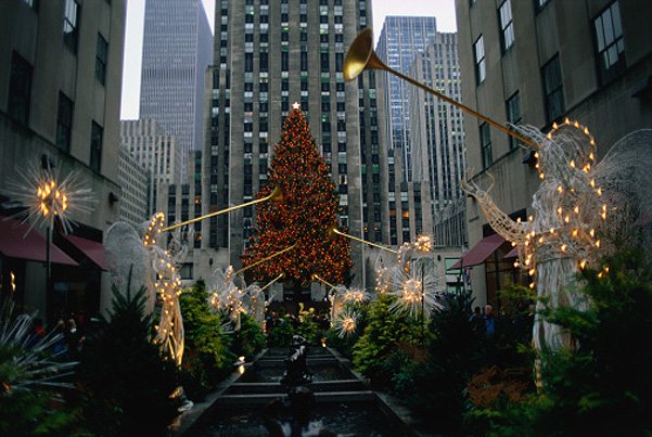 новогодняя елка в нью-йорке