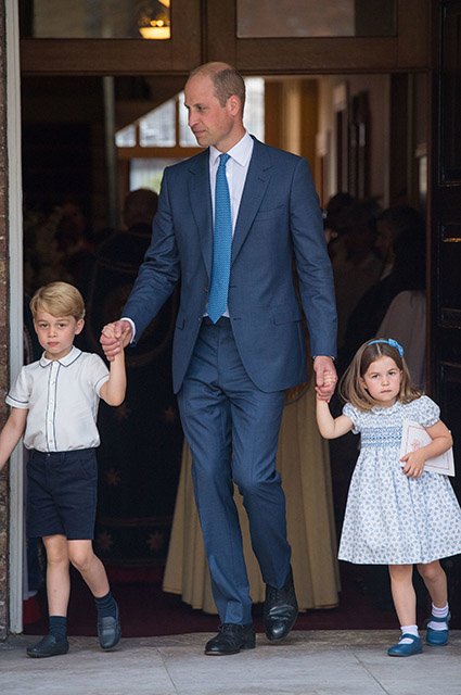 Принц Джордж, принц Уильям и принцесса Шарлотта