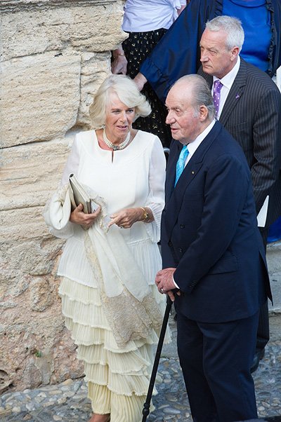 Герцогиня Корнуольская Камилла и бывший король Испании Хуан Карлос I