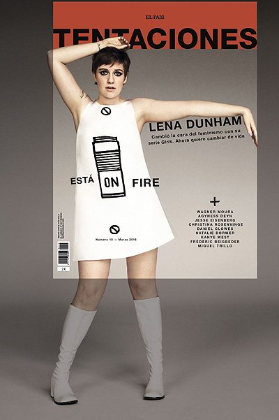 Обложка журнала с Леной Данэм