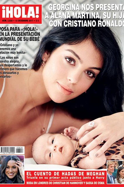 Джорджина Родригес с дочерью на обложке журнала HOLA!