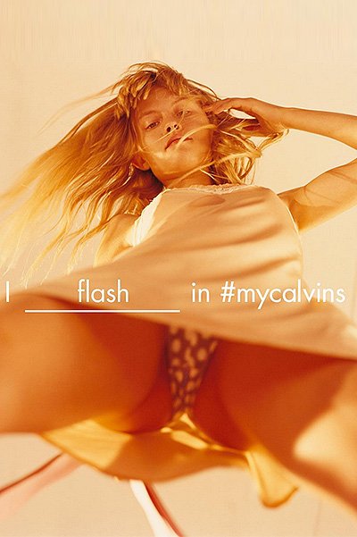 Кадры из рекламной кампании Calvin Klein