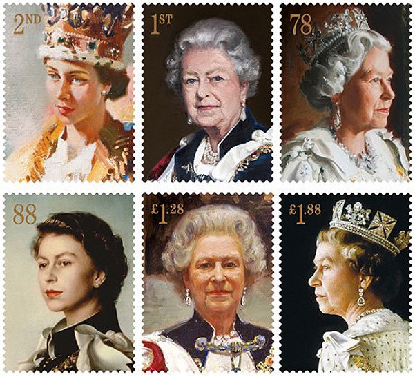 марки к юбилею коронации елизаветы II