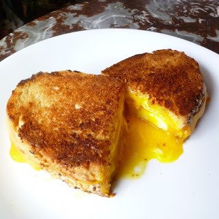Double Surprise Grilled Cheese (Poached Egg in Grilled Cheese)