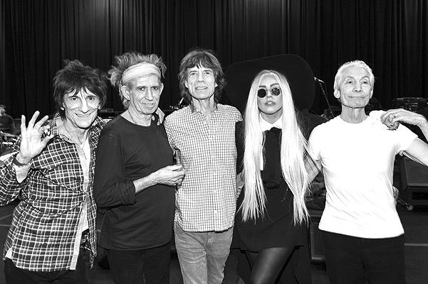 Леди Гага и группа The Rolling Stones концерт