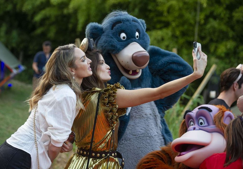 Candice Swanepoel and Isabeli Fontana at Exclusive Party at Disneyland in Paris