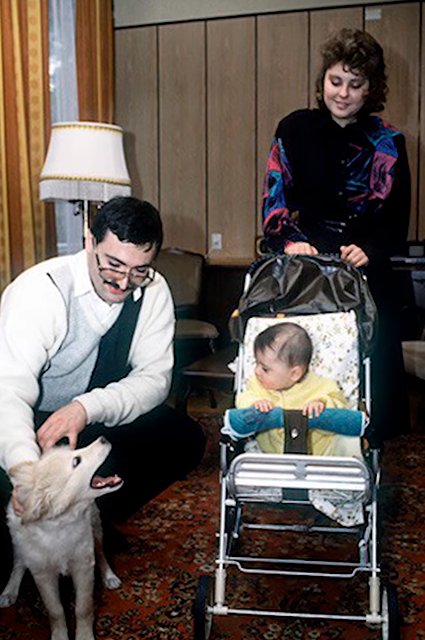 Михаил Ходорковский с женой Инной и дочерью Анастасией