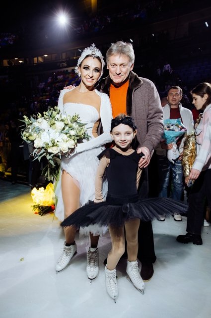 Дмитрий Песков и Татьяна Навка с дочерью Надей