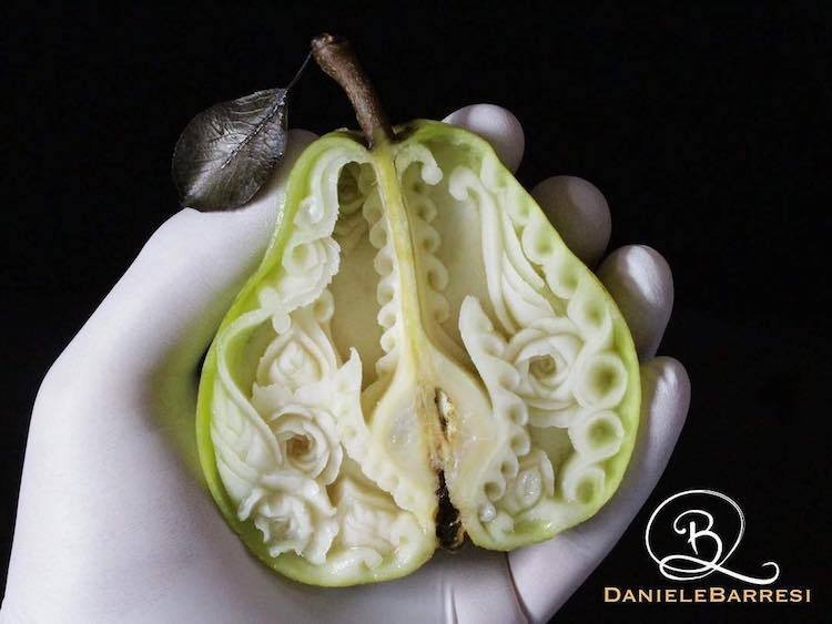 Еда, как произведение искусства: шедевральный карвинг от Daniele Barresi