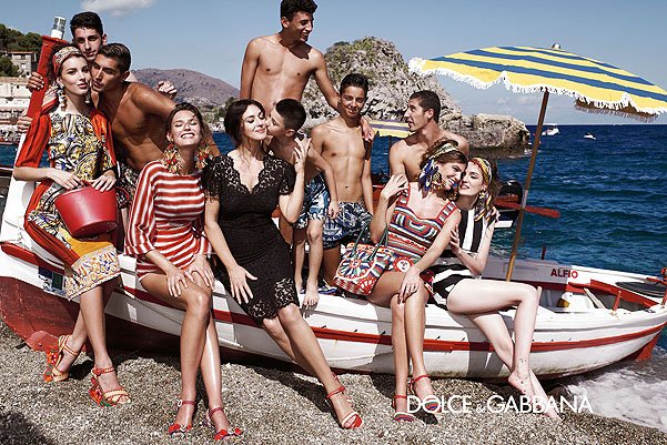 рекламная кампания dolce&gabbana spring summer 2013