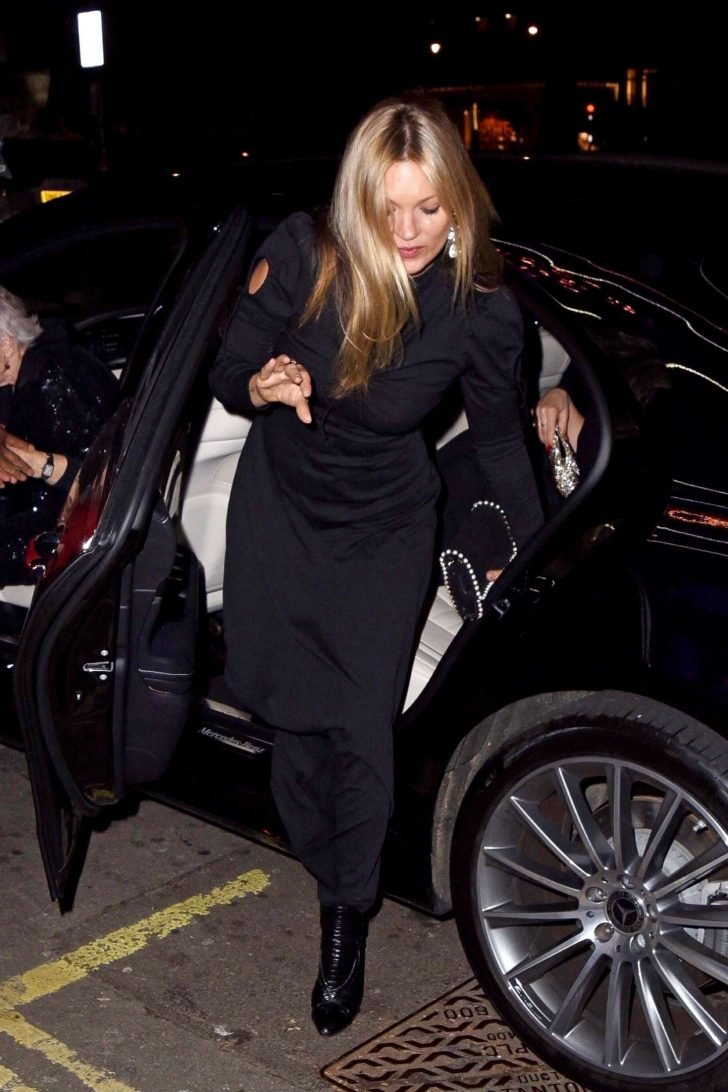 Kate Moss: Arriving at Annabels in London -03