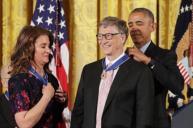 Мелинда и Билл Гейтс, Барак Обама