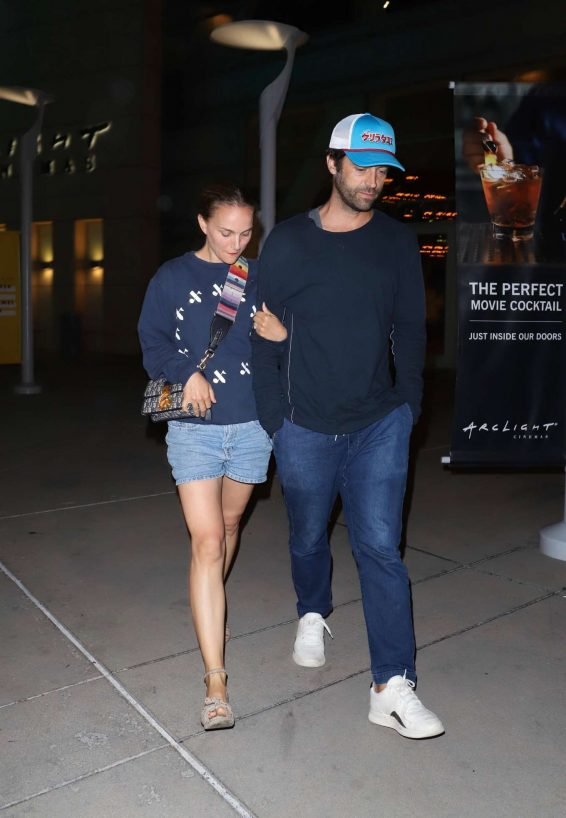 Natalie Portman and Benjamin Millepied at Arclight in Hollywood