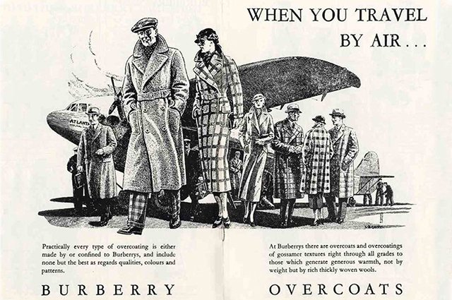 Винтажная реклама Burberry