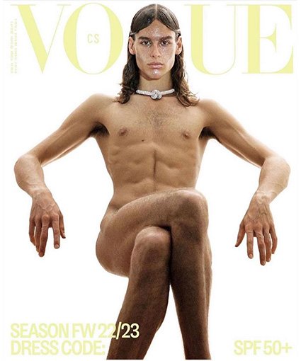 Фернандо Касабланкас на обложке чехословацкого Vogue