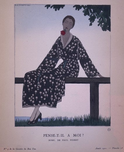 Реклама платья от Поля Пуаре