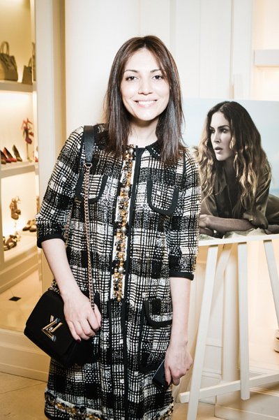 Карина Ошроева на коктейле Ralph Lauren и Harper's Bazaar