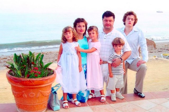 Петр и Марина Порошенко с детьми