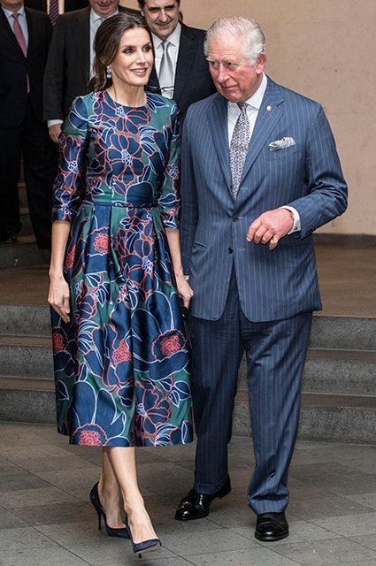 Королева Испании Летиция и принц Чарльз