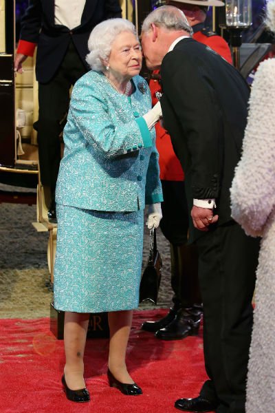 Королева Елизавета II и принц Чарльз