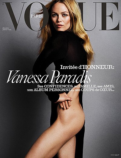 Ванесса на обложке французского издания Vogue
