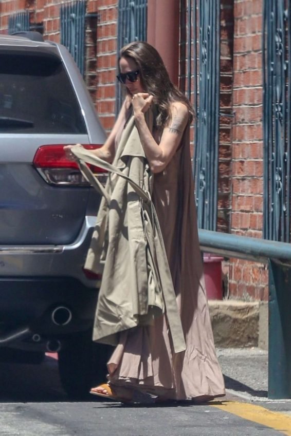 Angelina Jolie in Long Dress-13