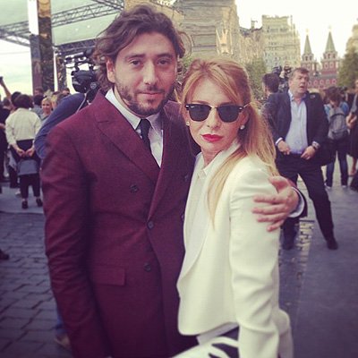 Михаил Друян и Стелла Аминова на показе Christian Dior в Москве