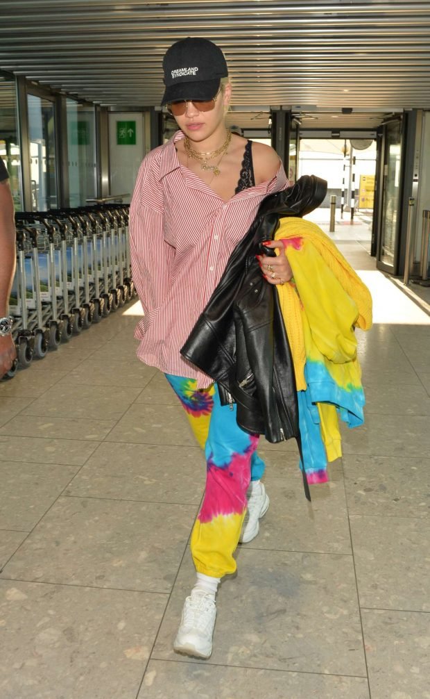 Rita Ora: Arriving at Heathrow Airport -07