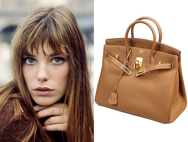 Джейн Биркин, сумка Birkin, Hermès