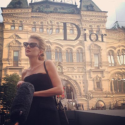 Рената Литвинова на показе Christian Dior в Москве
