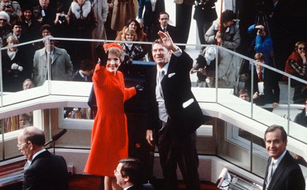 Нэнси и Рональд Рейган, 20 января 1981 года